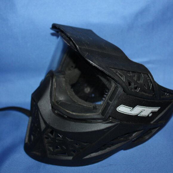 JT Elite Prime Full Coverage Paintball Mask Black - Vintage Style - Picture 6 of 7